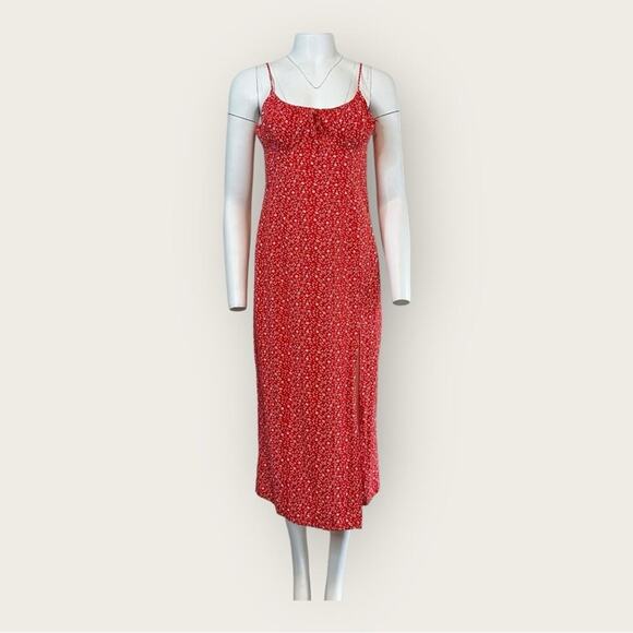 EUC | Zara | Sleeveless Print Dress | Red/White | Large - Picture 1 of 14